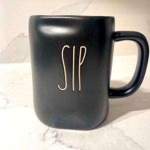 Rae Dunn Matte Black Sip Mug